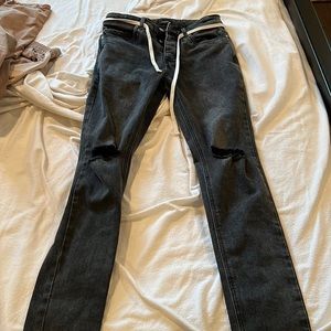 Zanerobe Ripped Black Jeans